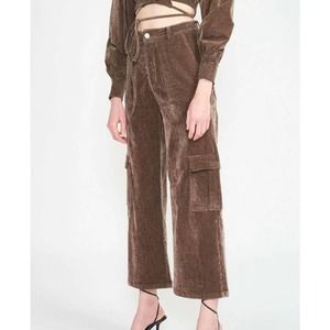 NWT Anthropologie En Saison Brown Corduroy Pants